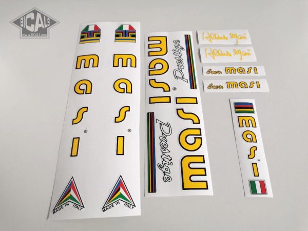 Faggin Bicycle Decals Stickers Yellow//Black n.100