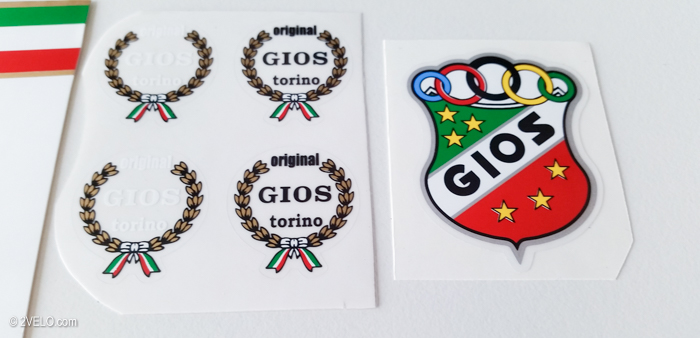 Gios Torino Oria Tubing Bicycle Decal Transfer Sticker Set 12 