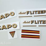 Capo model Flitzer bicycle decal set BICALS