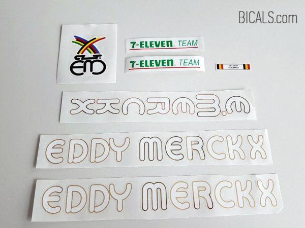 Eddy Merckx 7 11 seven eleven decal set BICALS