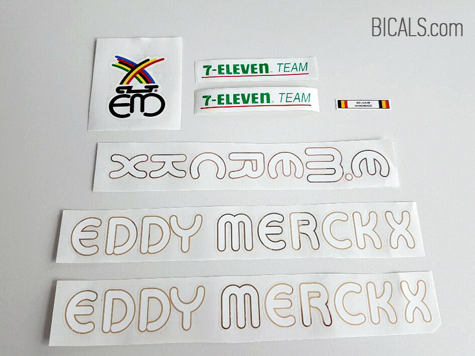Transfers Stickers n.300 Eddy Merckx 7-Eleven Team Bicycle Decals 