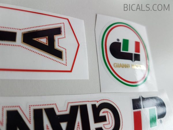 Decal Transfer 07098 Gianni Motta Bicycle Head Badge Sticker 