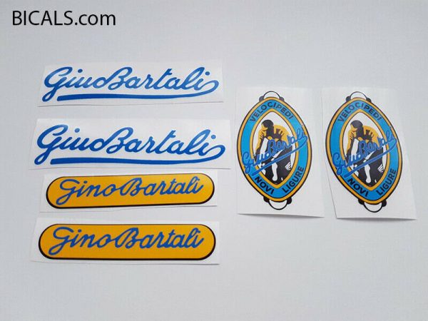 Gino Bartali Bicycle Frame Decals Stickers n.20 Transfers 