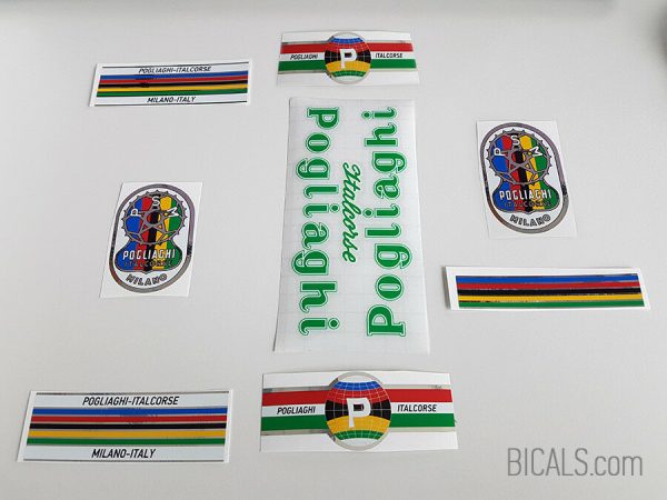 Pogliaghi 50s - 60s green decal set BICALS 1