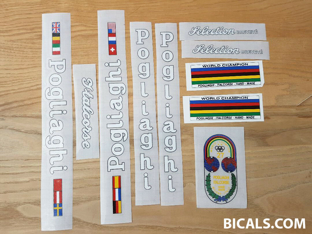 Pogliaghi V1 white decal set BICALS 1