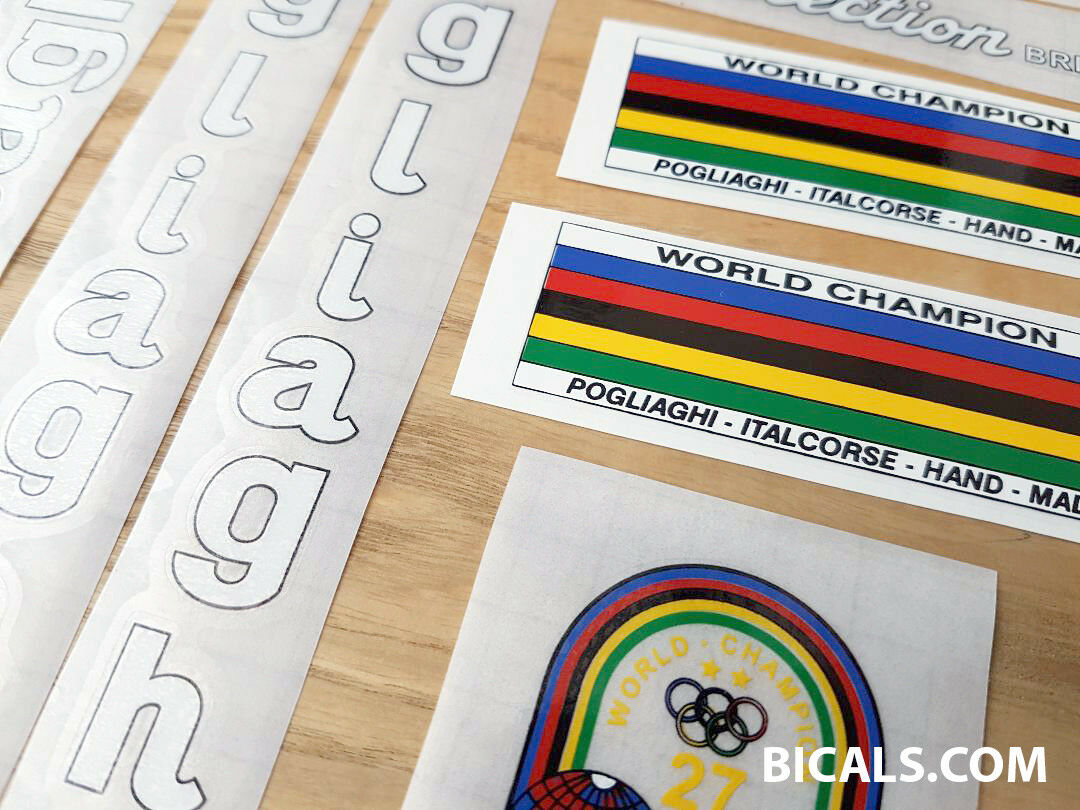 Pogliaghi V1 white decal set BICALS 1