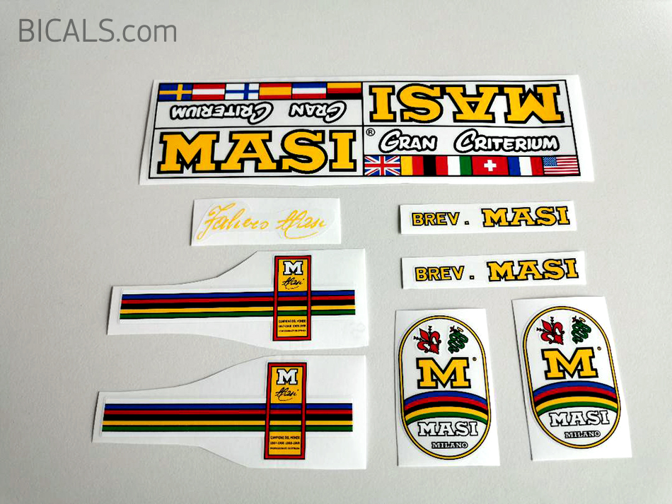 Red Transfers n.200 Masi Special Bicycle Decals Stickers 