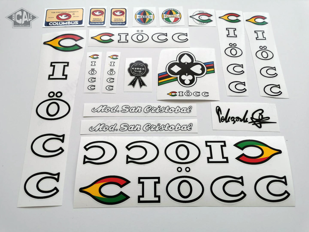 Ciocc Bicycle Decals Transfers Stickers n.12 
