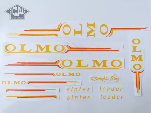 Olmo Sintex yellow orange decal set Bicals