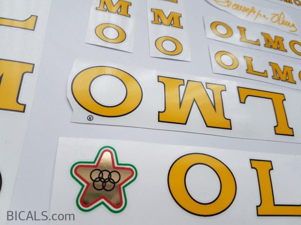 Olmo V2 yellow decal set Bicals
