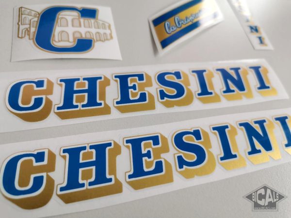 Chesini V4 blue - gold decal set BICALS