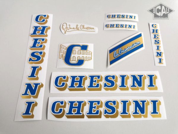 Chesini V4 blue - gold decal set BICALS