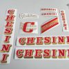 Chesini V4 red – gold decal set BICALS 1