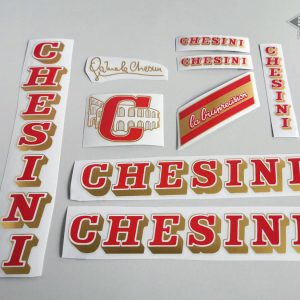 Chesini V4 red - gold decal set BICALS