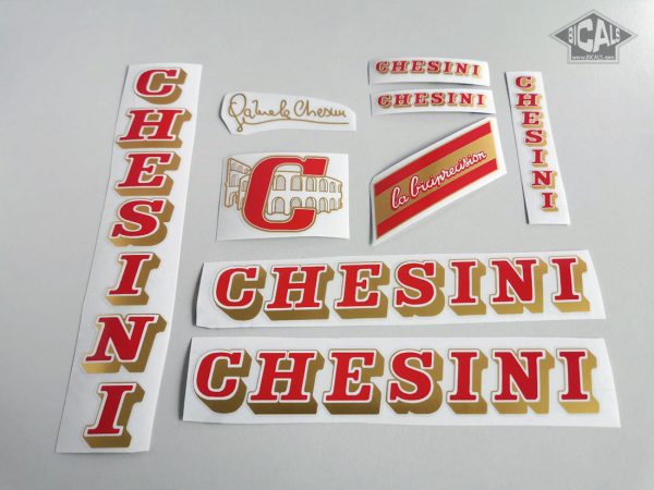 Chesini V4 red - gold decal set BICALS