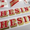 Chesini V4 red – gold decal set BICALS