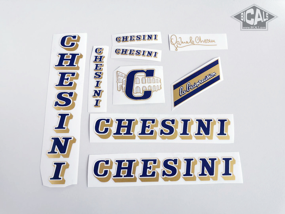 CHESINI V3 blue decal set sticker complete bicycle FREE SHIPPING silk screen 