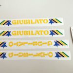 GIUBILATO CICLI BASSANO yellow decal set BICALS