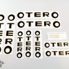 Otero Spain bicycle decal set black letters BICALS