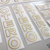 Otero Spain bicycle decal set white letters BICALS 1
