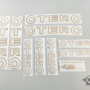 Otero Spain bicycle decal set white letters BICALS