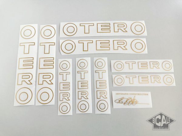 Otero Spain bicycle decal set white letters BICALS