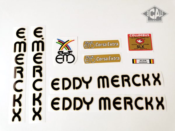 Eddy Merckx Bicycle Transfers Stickers Decals Set 12 