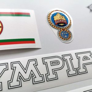 OLYMPIA Borghi Cicli white bicycle decal set BICALS