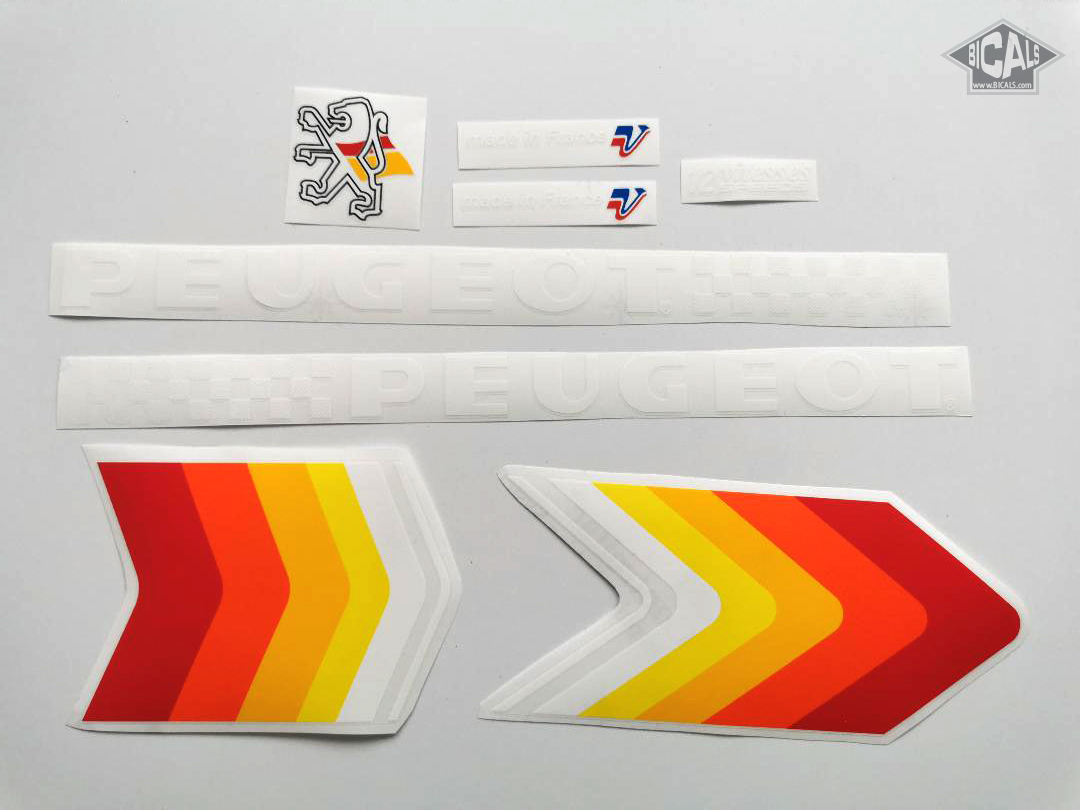 Stickers Set 588 Transfers Peugeot Bicycle Decals
