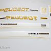 PEUGEOT ZX1 yellow letter decal set BICALS 2