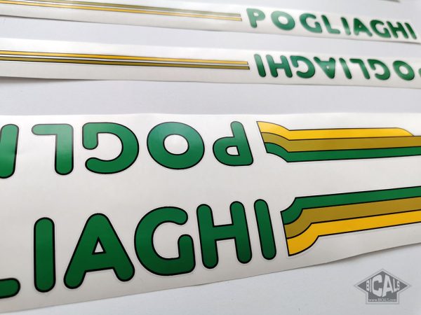 Pogliaghi 80s green - yellow decal set BICALS