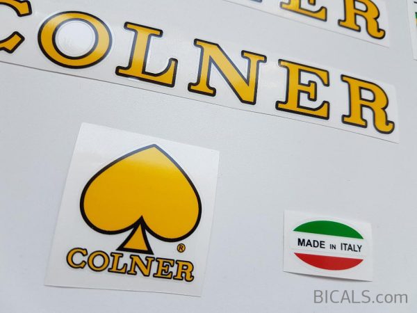 Colner yellow letter decal set BICALS