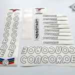 Decals 01096 Concorde Astore Bicycle Stickers Transfers Black
