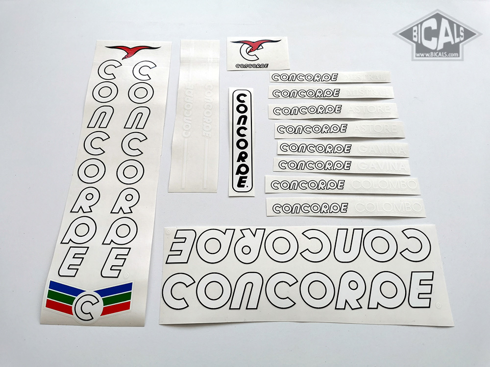 NOS Concorde Colombo Original Decal Set 1980 S pas reproduction