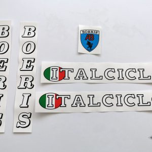Italciclo Boeris white letters decal set BICALS 1