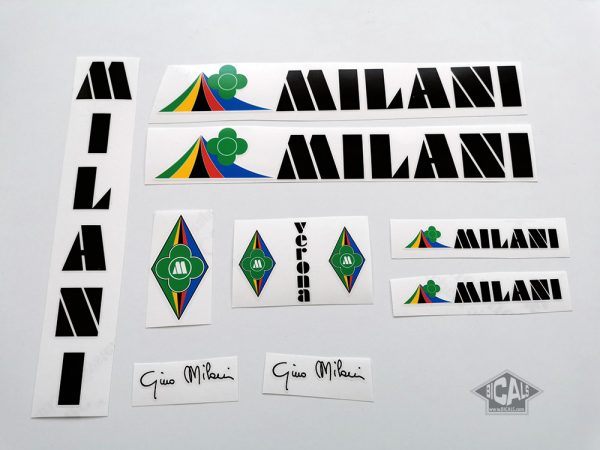 Milani Gino black decal set BICALS