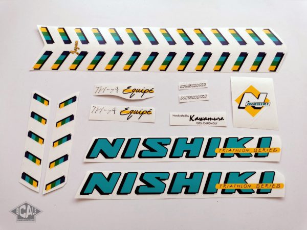 Nishiki Tri A equipe decal set BICALS