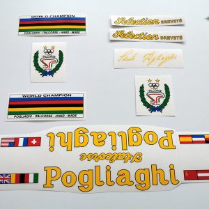 Pogliaghi mid 70s yellow decal set BICALS