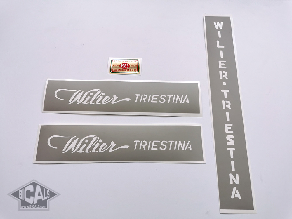 Wilier Triestina etichetta premio 1974 decalcomanie/adesivi/stickers 