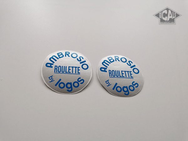 AMBROSIO Roulette by Logos disc wheel valve cover sticker BICALS