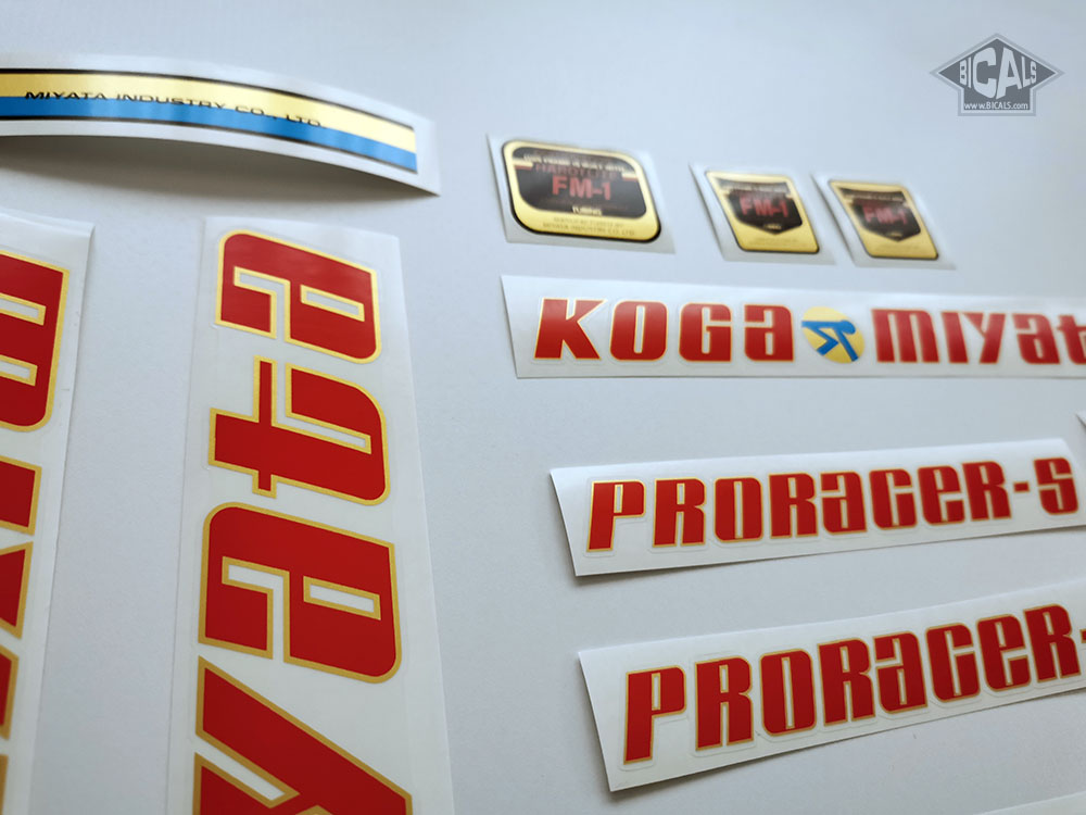 Koga Miyata Full Pro Decals – New Old Stock, Unused, Original Packaging