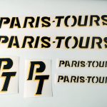 Paris Tours France velo bicycle decal set BICALS