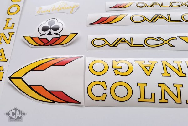 Colnago Oval CX red decal set BICALS