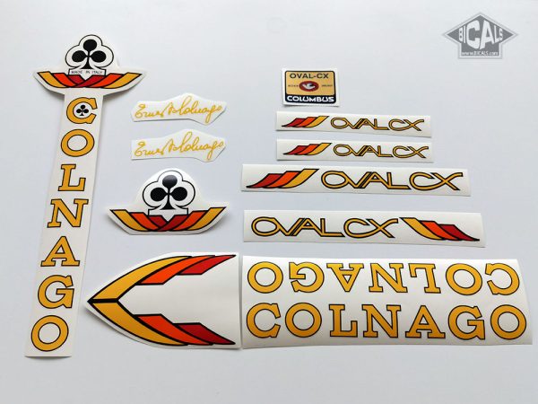 Colnago Oval CX red decal set BICALS