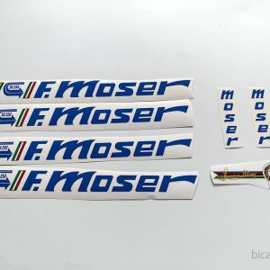 Moser 51 151 bicycle decal set Blue letters BICALS