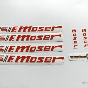 Moser 51 151 bicycle decal set Red letters BICALS