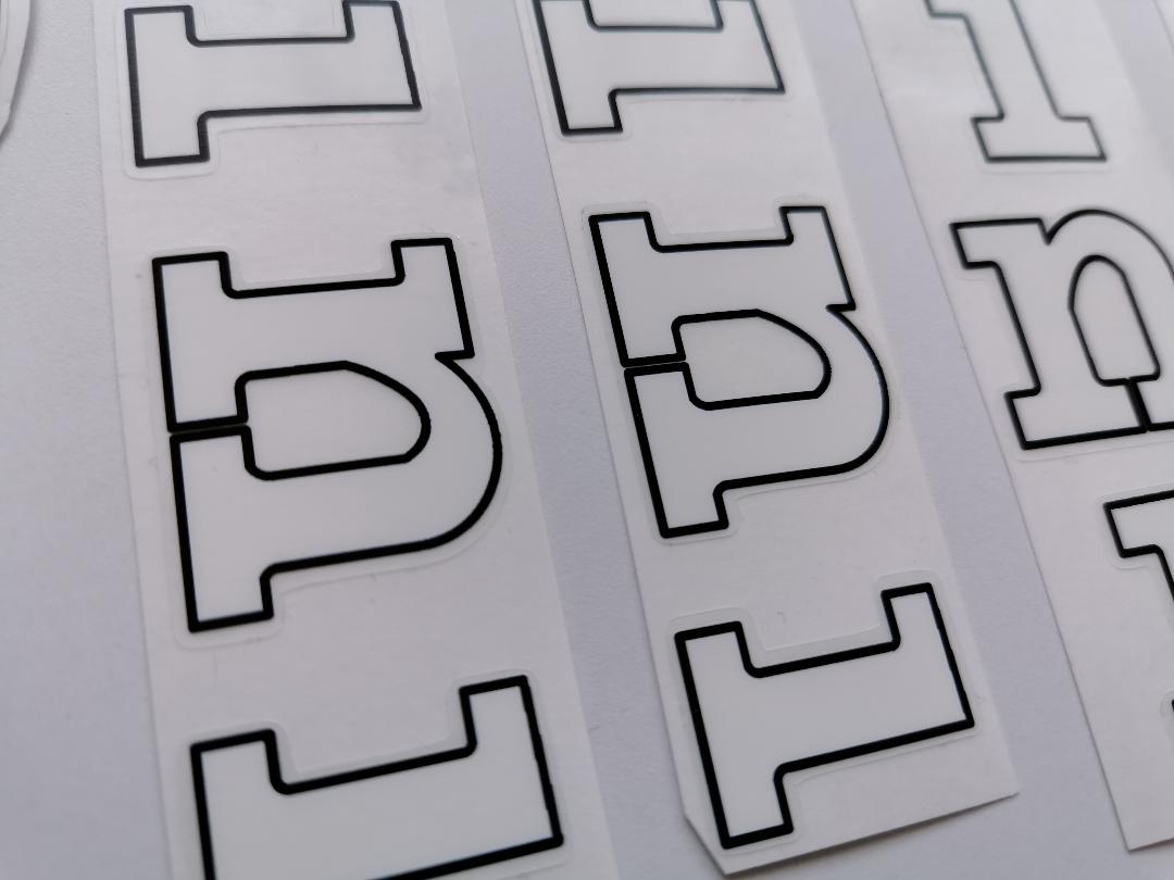 Vicini white decal set BICALS