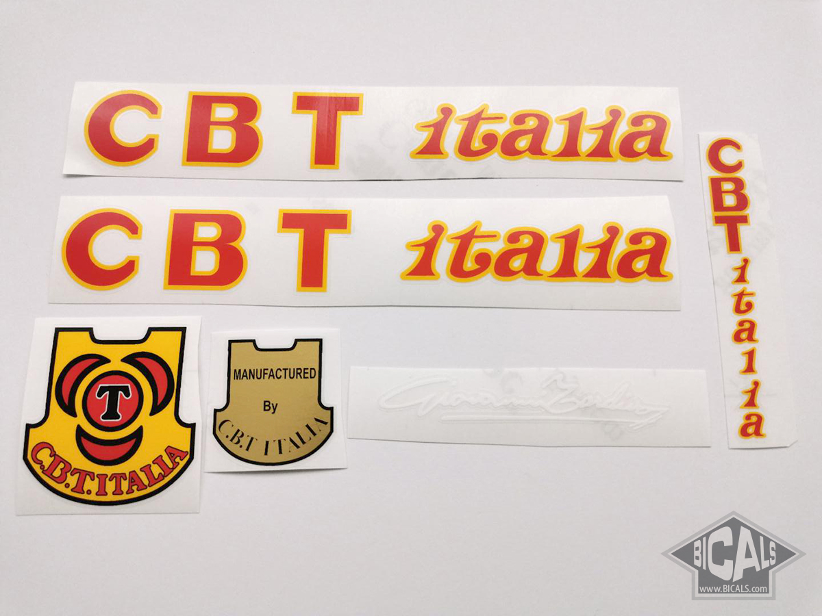 CBT Italia 80s red letters decal set BICALS